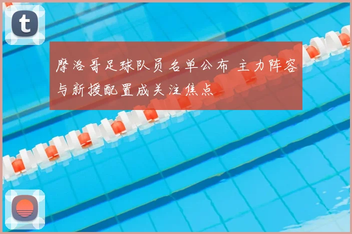 摩洛哥足球队员名单公布 主力阵容与新援配置成关注焦点